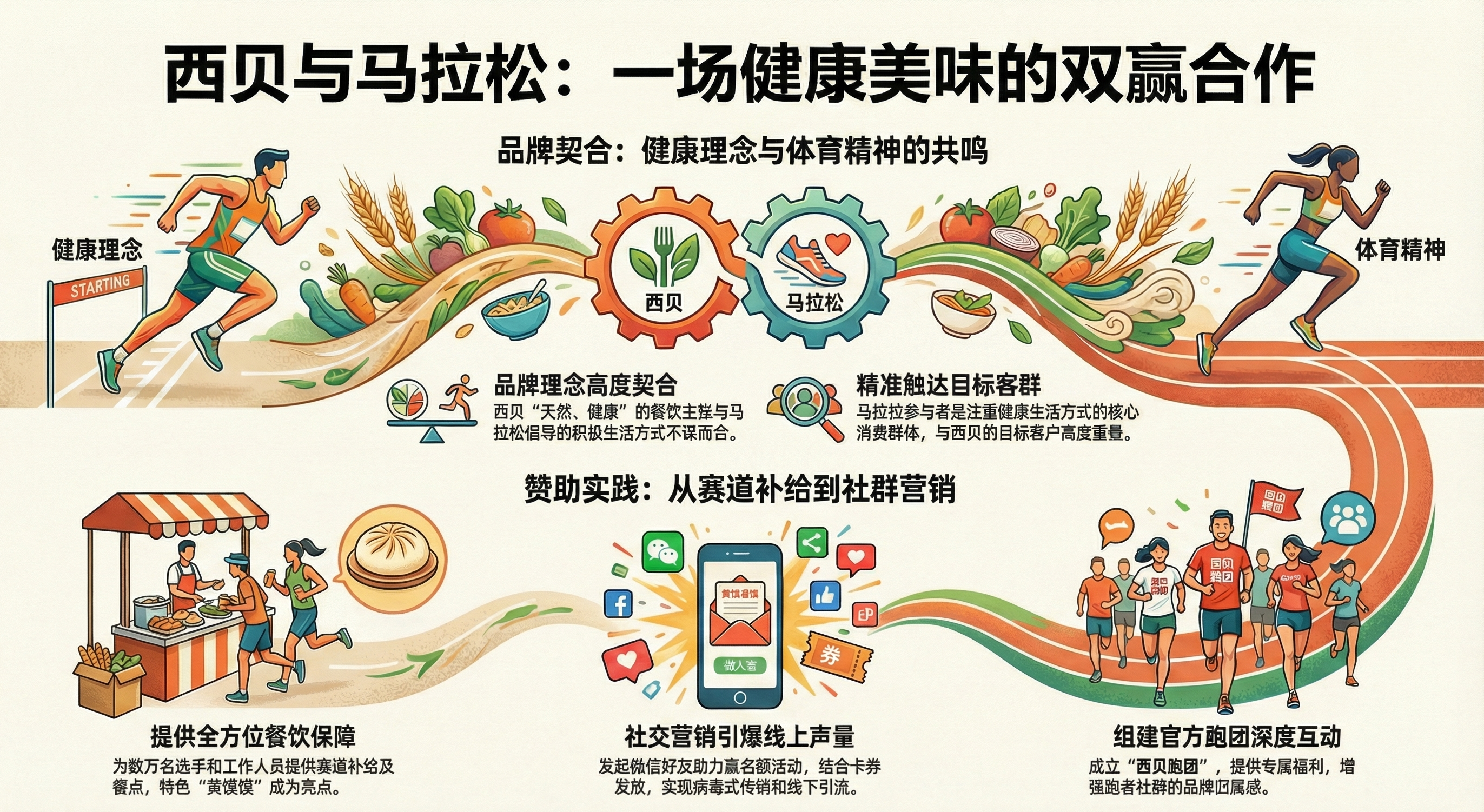 西贝马拉松营销