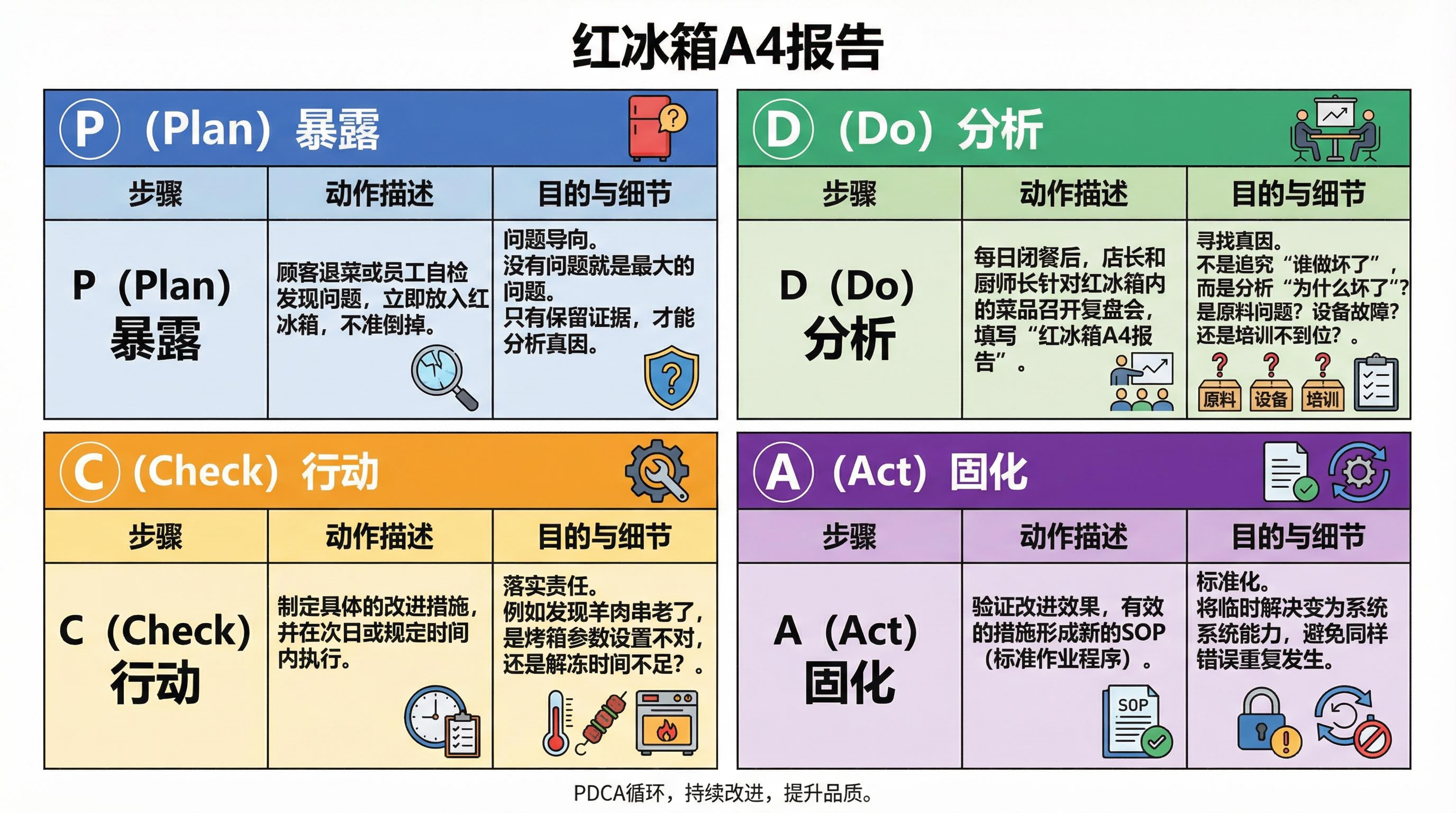西贝红冰箱PDCA闭环